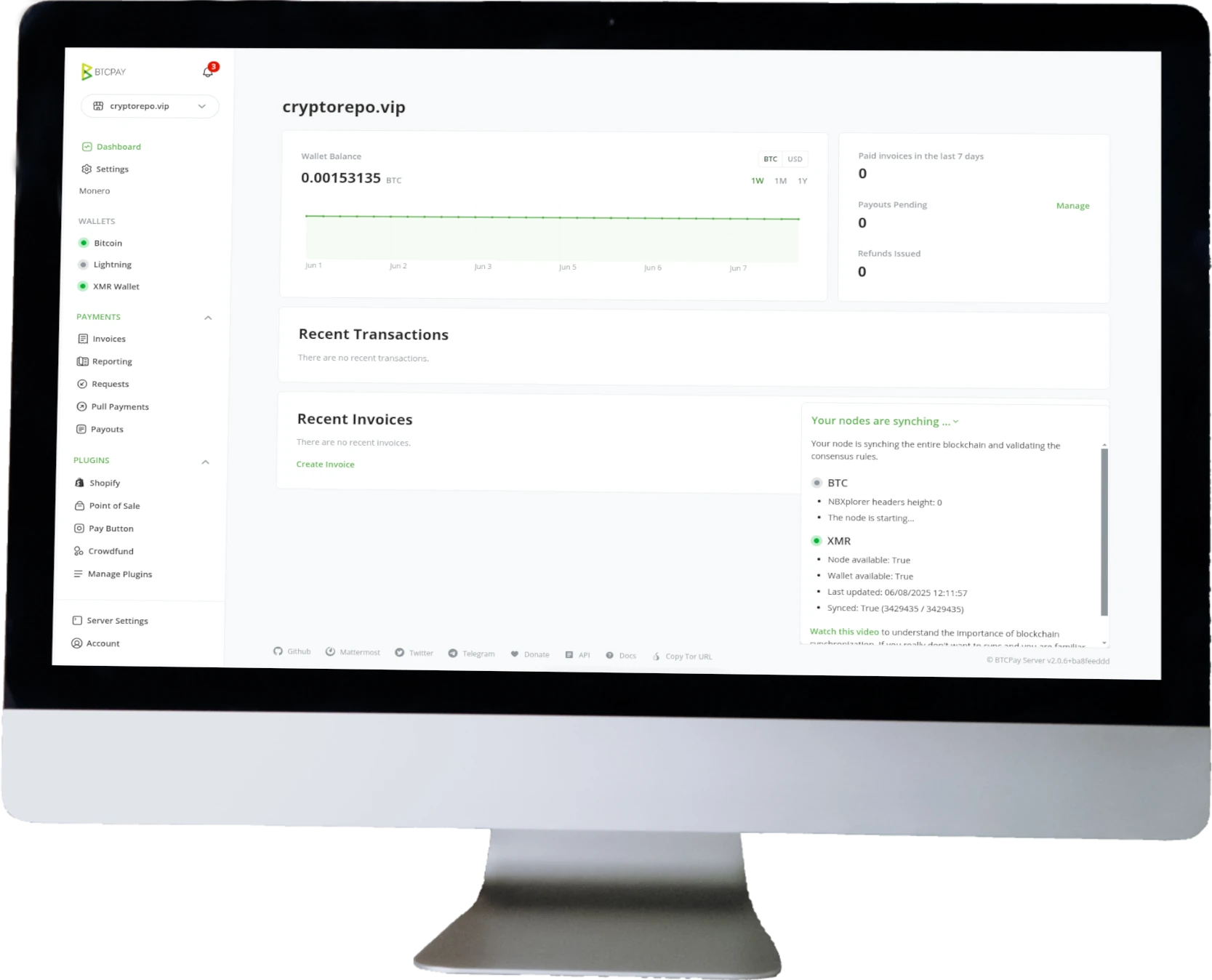 BTCPay server setup